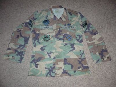 Military BDU Medium Regular Shirt Vietnam ARMY USAF NAVY Hunting Work 