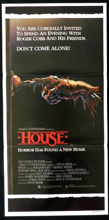 HOUSE 1986 William Katt HORROR Vintage daybill Movie poster  