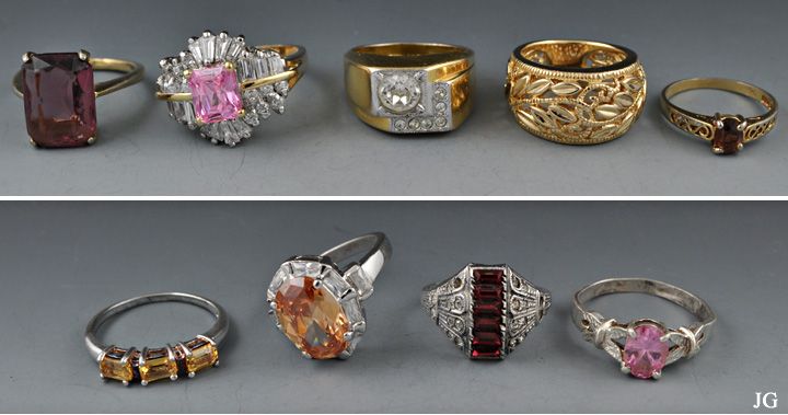 Gold Plated & Sterling Silver Rings Various Styles & Sizes  