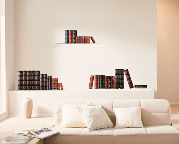 Books Wall Decor STICKER Removable Adhesive Decal  