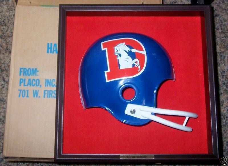 1970s Denver Broncos Placo Football Helmet Plaque  
