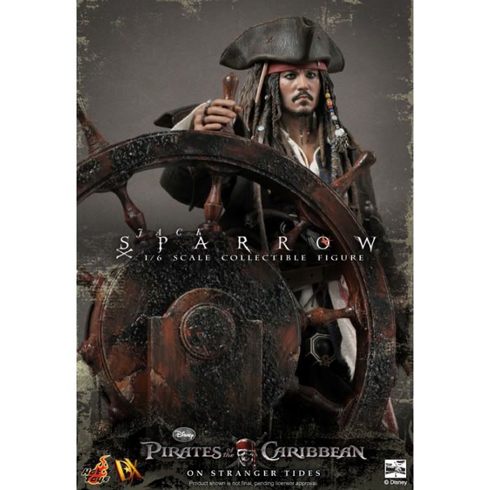 Hot Toys Pirates Caribbean DX06 Jack Sparrow 1/6 figure In Stock 