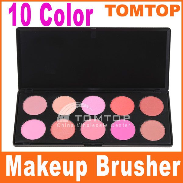 Pro 10 Colors Blusher Makeup Cosmetic Blush Powder Palette  