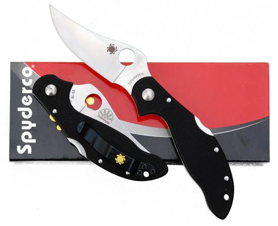 Spyderco 75mm Persian 2 Knife   G 10 Handle C105GP2 New  