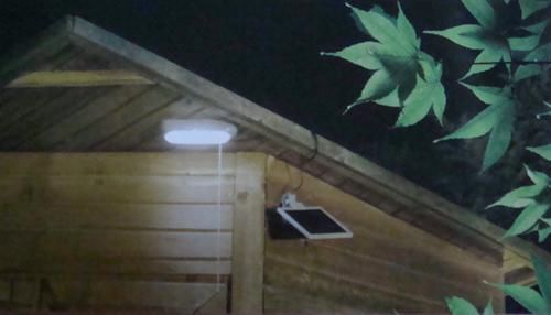 Indoor 10LED Solar Powered Panel Garden Lamp Shed Light  