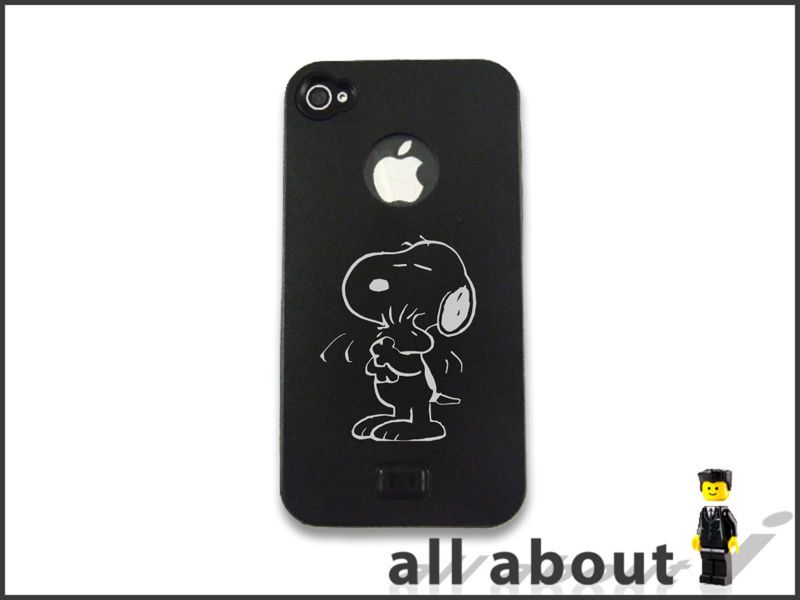 Phone 4S 4 Metal Case With Snoopy Cartoon Logo Aluminum Alumor Hard 