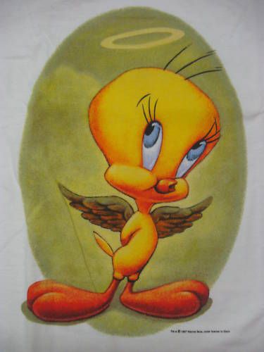 Looney Tunes   Tweety   Angel Whistling T Shirt  