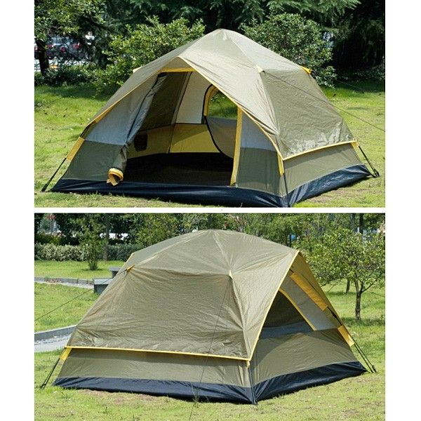 Coyote 3 4 Person Waterproof Camping Instant Tent Full Automatic Army 