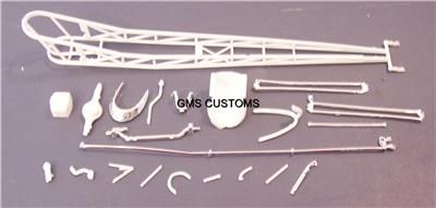 Parts kit Rail Dragster Chassis/Linkages/Parachute 1/25  