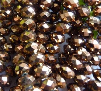 4x6MM Copper color Swarovski Crystal Gem Bead 1000pc  
