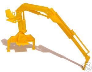 Herpa HIAB 105 Telescopic Crane with hook Yellow 1/87  