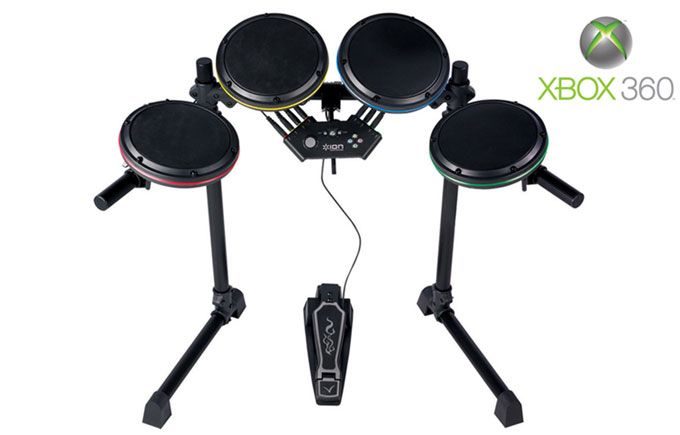 ION Drum Rocker Core Drum Set Rock Band 1 2 Xbox 360  